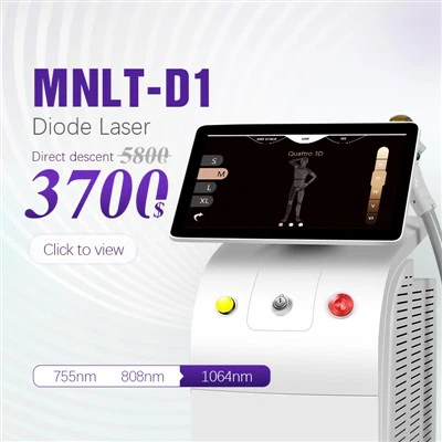 Máquina de depilación láser de titanio soprano