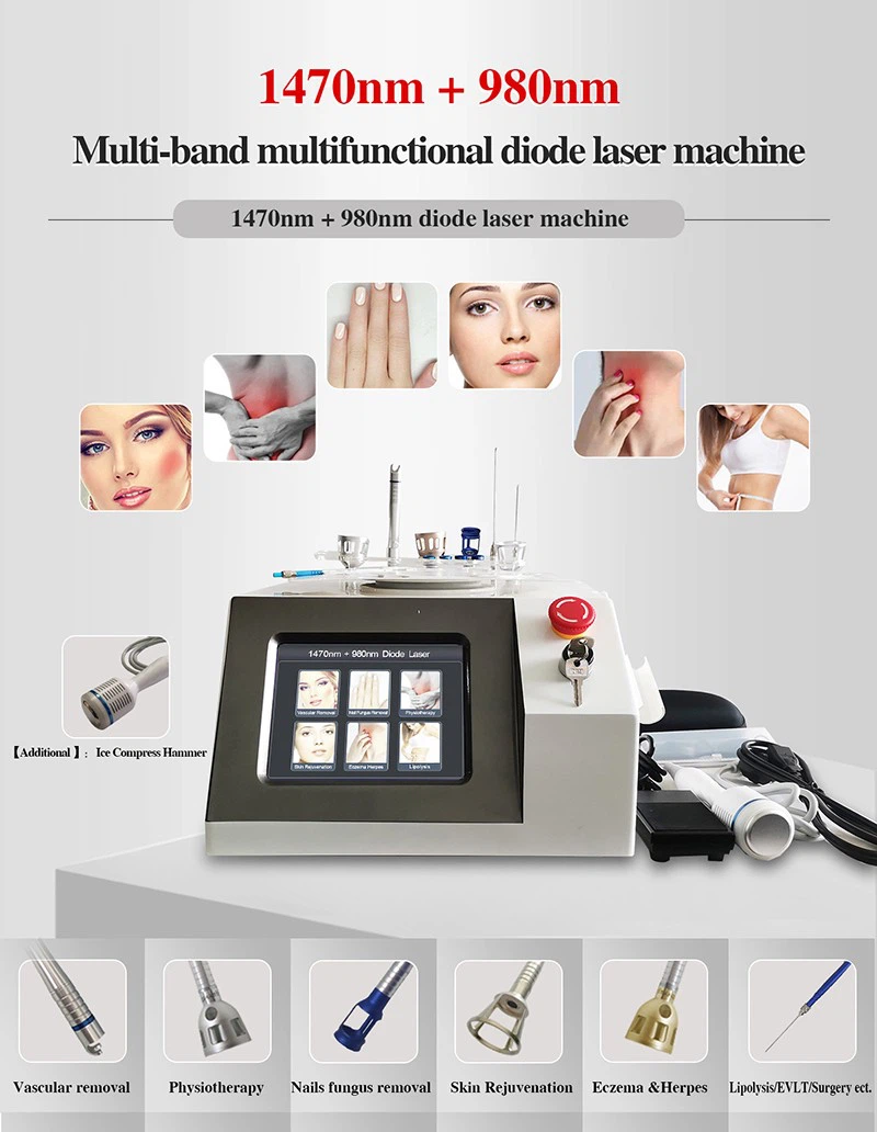 1470nm + 980nm Endolaser Machine