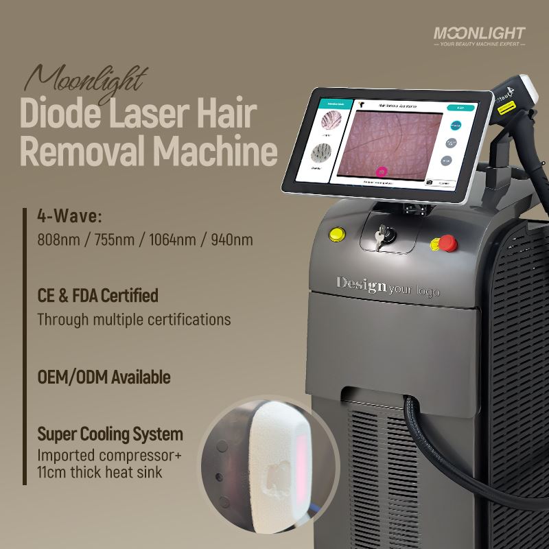 Máquina de depilación láser para clínicas y salones de belleza