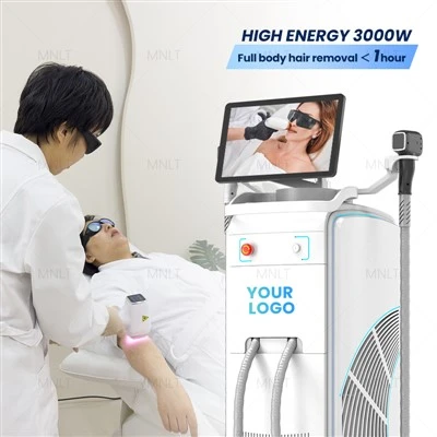 Máquina de depilación láser de diodo de 4 longitudes de onda: tecnología avanzada de enfriamiento con hielo para clínicas profesionales y centros de belleza